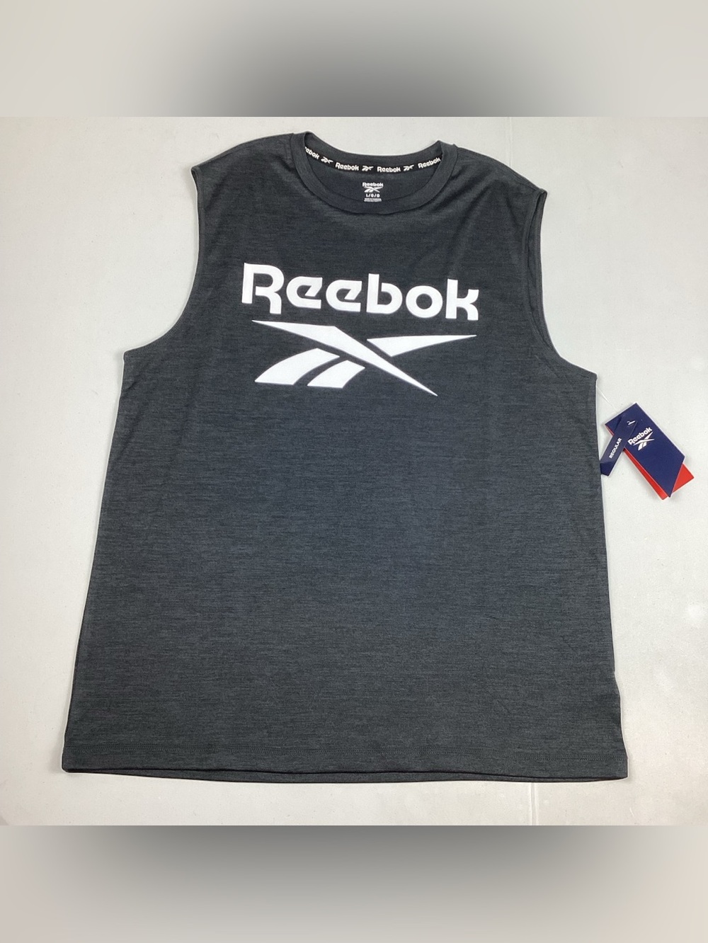 Reebok Gladiator Logo Muscle Athletic Top Large NEW! Retail $25